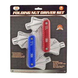 SAE and Metric Swiss Army Style Folding Nut Driver Sets - IIT