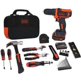 Black & Decker 12V MAX Lithium Ion Drill/Driver + 59 Piece Project Kit