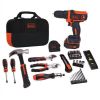Black & Decker 12V MAX Lithium Ion Drill/Driver + 59 Piece Project Kit