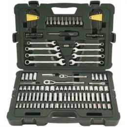 Stanley 145 Pc 1/4 in & 3/8 in Drive Mechanic's Tool Set