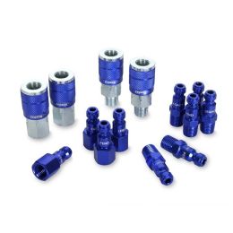 ColorConnex Plug Type C 1/4in MNPT 1/4in Body Blue 8 Pack