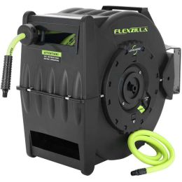 Flexzilla Retractable Air Hose Reel with Levelwind Technology 3/8" x 75'