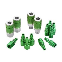 ColorConnex 14 Piece Coupler & Plug Kit (Color: Green)